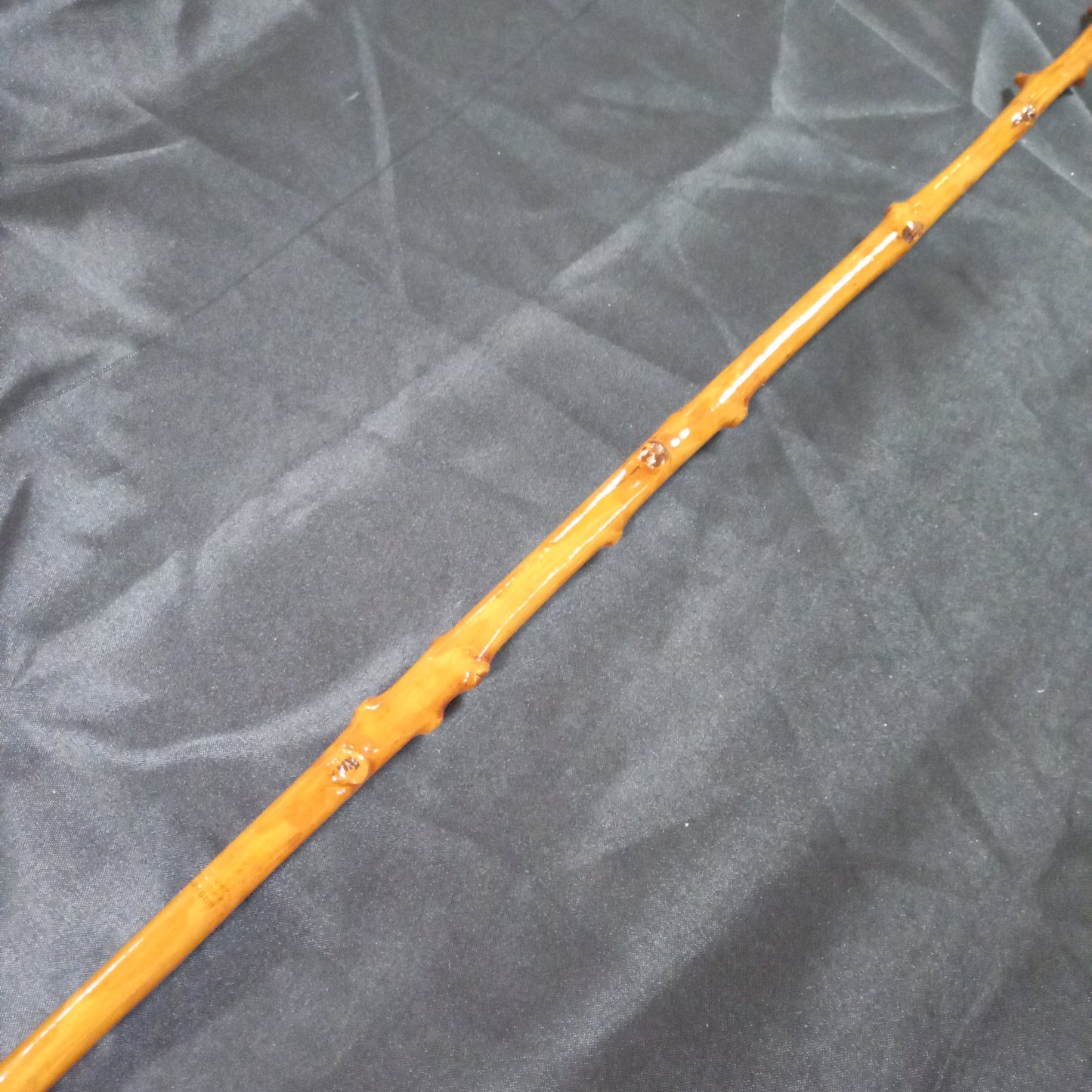 (E) Holly Pony Whip with Brass Mounting made by Richard Nicoll - 47" Stick