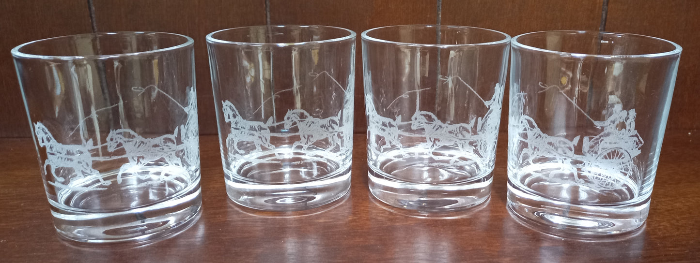 Tandem Engraved Rocks Glasses