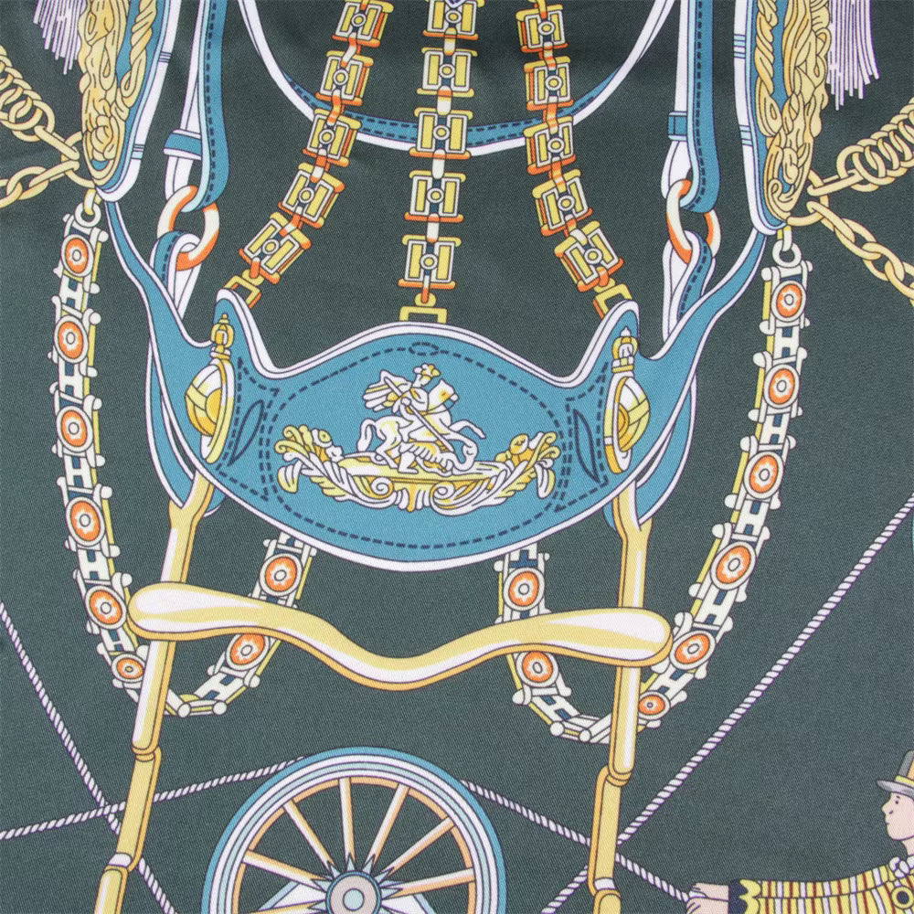 Crown et Carrosse Scarf - 90CM - 100% Silk