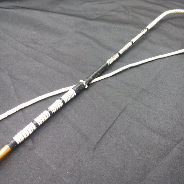 (D) Single Horse Holly Whip with Nickel Mounts by Richard Nicoll - 69" Stick