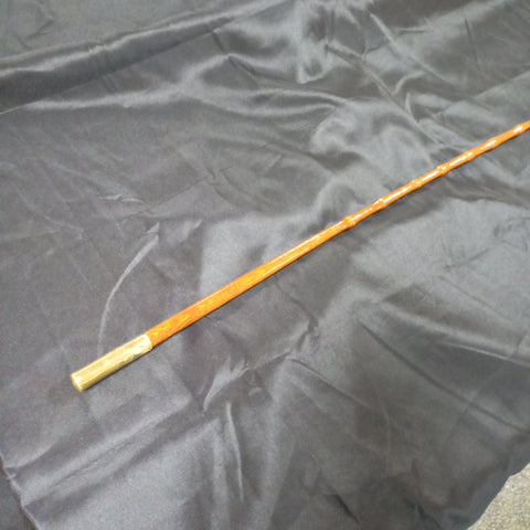 (H) Single Horse Cane Whip with Brass Butt made by Richard Nicoll - 63" Stick