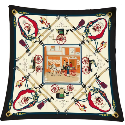 Leader Bars Scarf - 90CM - 100% Silk