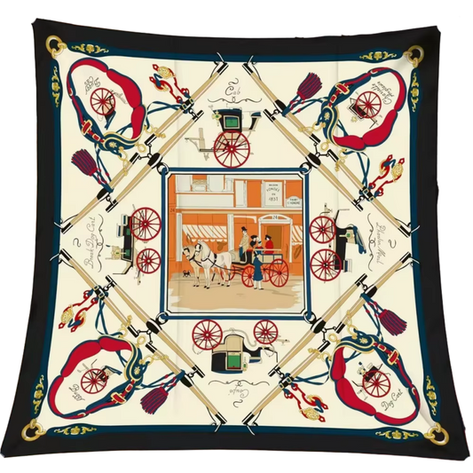 Leader Bars Scarf - 90CM - 100% Silk