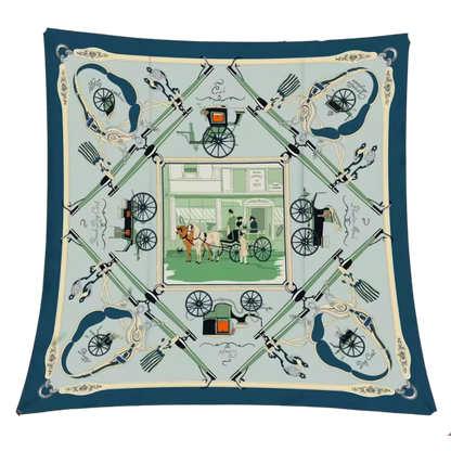 Leader Bars Scarf - 90CM - 100% Silk