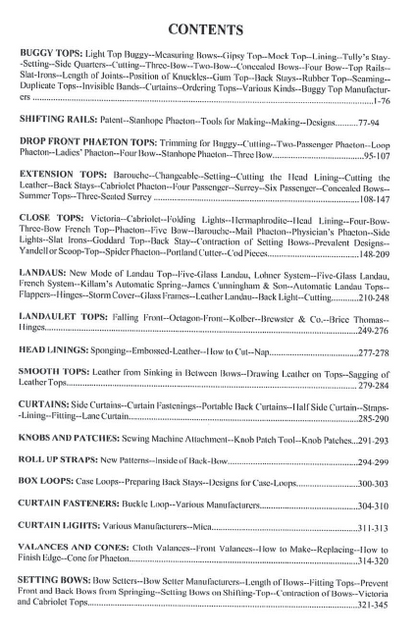 Manual of Falling Bow Tops for Horse-Drawn Vehicles