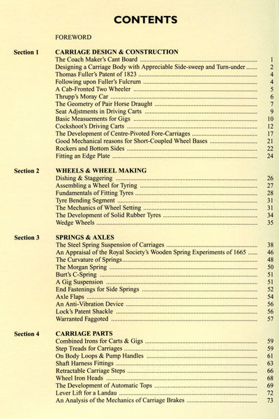 Collection of Essays on Horse-Drawn Carriages and Carriage Parts by Dr. Gordon S. Cantle