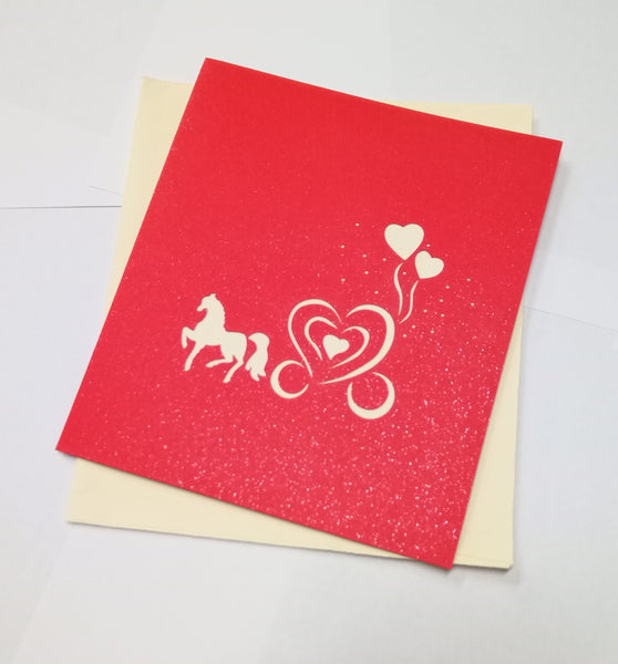 Pop-Up Carriage Greeting Cards