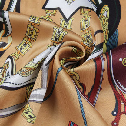 Crown et Carrosse Scarf - 90CM - 100% Silk