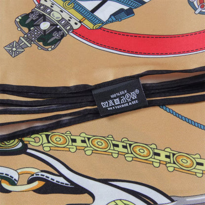 Crown et Carrosse Scarf - 90CM - 100% Silk