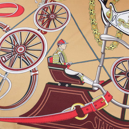 Crown et Carrosse Scarf - 90CM - 100% Silk