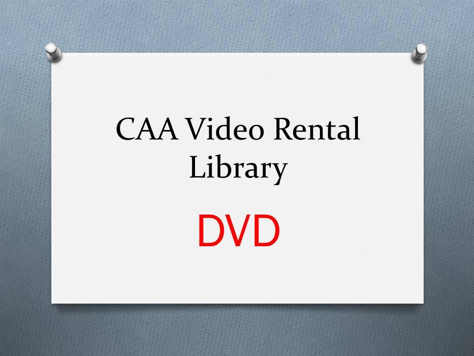 CAA Teaching Weekend - DVD Rental